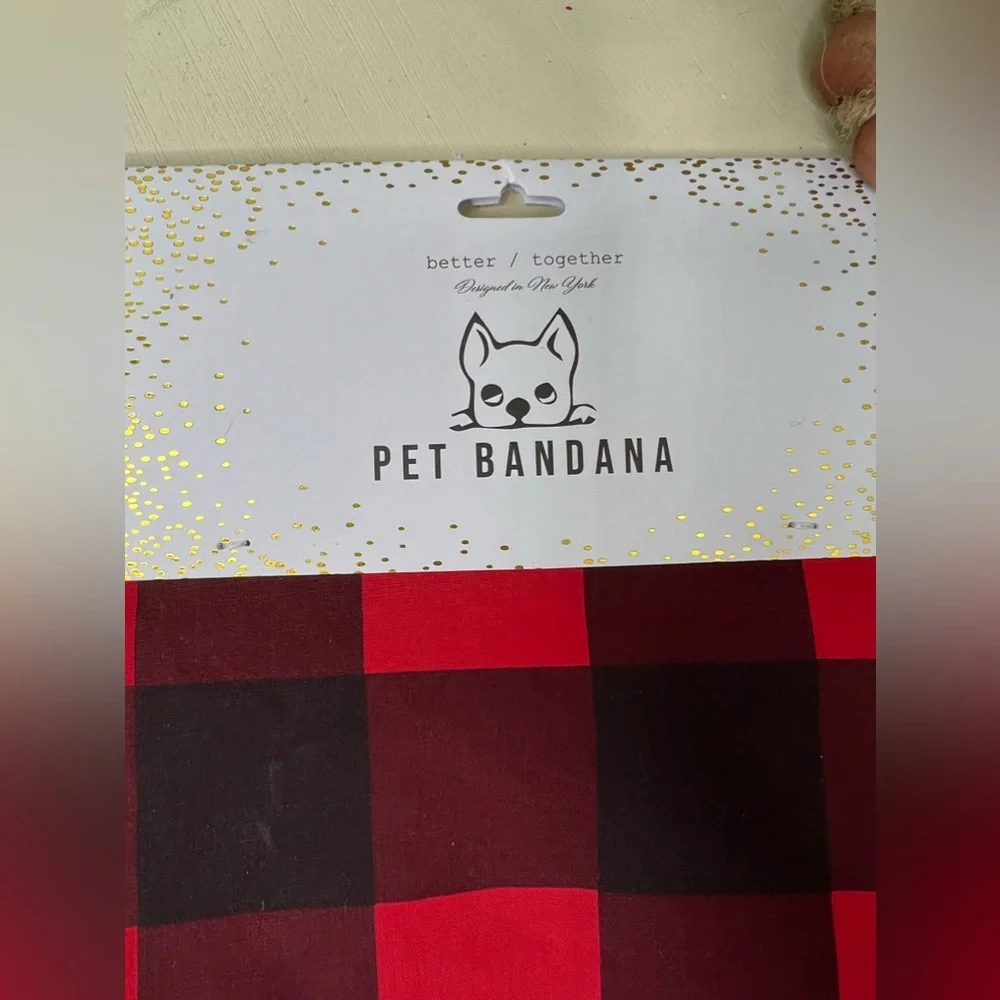 Brand New-Buffalo Check Pet Bandanna